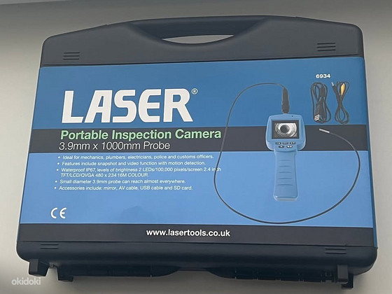 Laser Tools Portable Inspection Camera 3.9 x 1000mm Probe