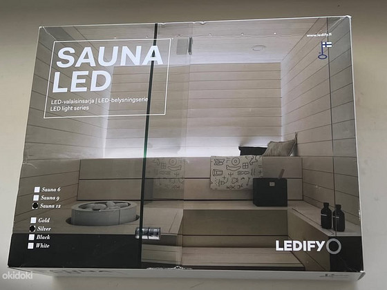 Sauna LED light series Sauna 12 Black / Silver