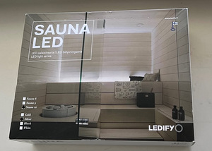 Sauna LED light series Sauna 12 Black / Silver (1 foto / 4)