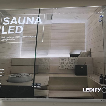 Sauna LED light series Sauna 12 Black / Silver