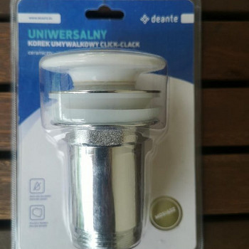 Белый click-clack сливной клапан