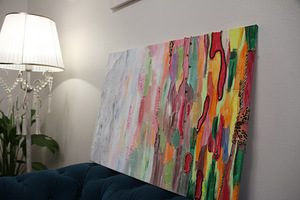 Psyho art *Mõtete valik* Maal sõnumiga iseendale. (1 foto / 3)
