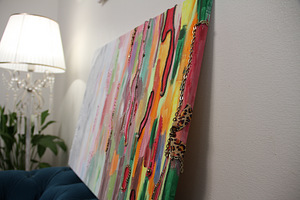 Psyho art *Mõtete valik* Maal sõnumiga iseendale. (2 foto / 3)