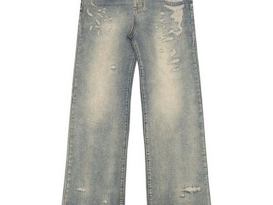 Racer Worldwide Blue Distressed Jeans.