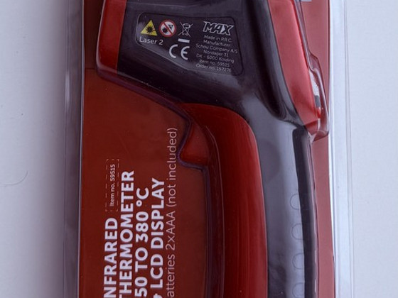 MAX Infrared Thermometer -50 to 380 C & Lcd Display