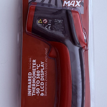 MAX Infrared Thermometer -50 to 380 C & Lcd Display
