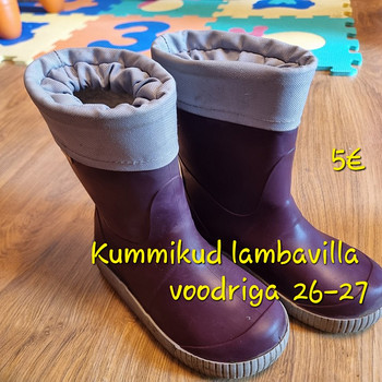 Kummikud lambavillavoodriga 26-27