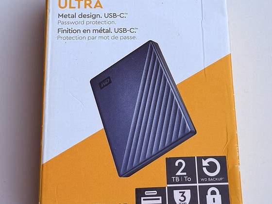 Western Digital WD My Passport Ultra 2TB USB-C , Blue