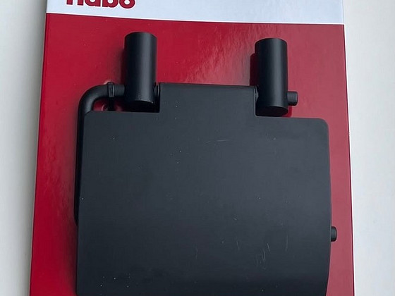 Habo Toilet paper holder Silver / Black