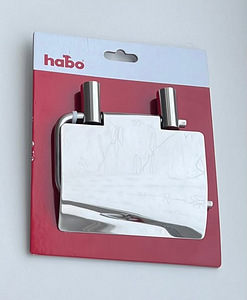 Habo Toilet paper holder Silver / Black (3 фото из 4)