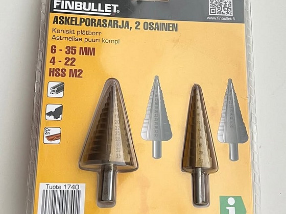 Finbullet Step drill set 2 parts M2