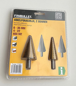 Finbullet Step drill set 2 parts M2 (1 foto / 2)