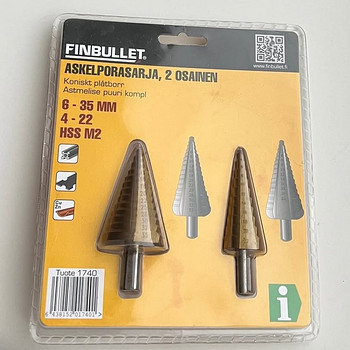 Finbullet Step drill set 2 parts M2