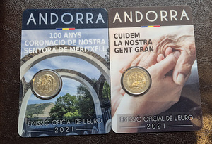 Meenemündid 2 eurot Andorra müük/ vahetus (1 foto / 2)