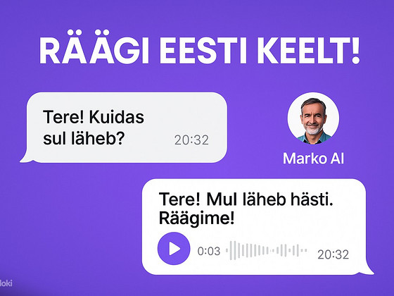 AI-õpetaja eesti keelele: Kõnepraktika ööpäevaringselt