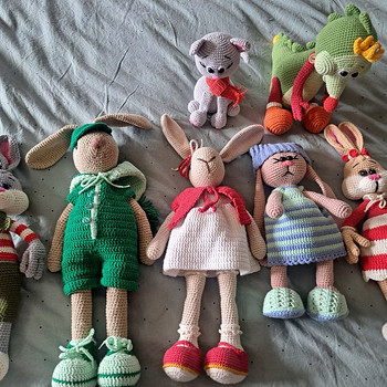 Käsitsi valmistatud kootud mänguasjad