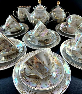 Чайный сервиз, 1980 г, фарфор, Рига (10 фото из 10)