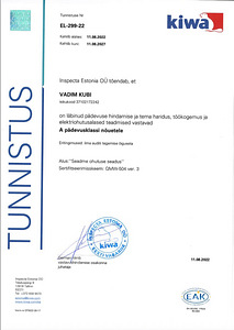 Sertifitseeritud elektrik ja kodumeister (2 foto / 10)