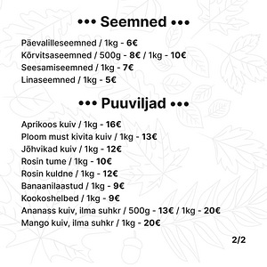 Орехи, фрукты, семена (6 фото из 6)