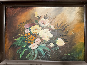 Iiris Uuki maal „Lilled tuules” 69x48cm (3 foto / 4)