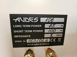 Audes 106 Maestro Hi-End riiulikõlarid. (6 foto / 6)