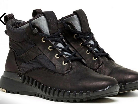 Stone Island Garment Dyed Leather Exostrike Boot With Dyneem