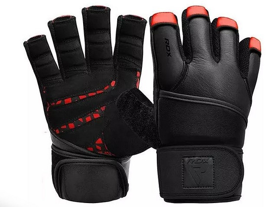 Кожаные перчатки для тяжелой атлетики RDX L7