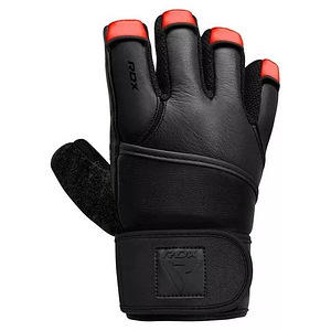 Кожаные перчатки для тяжелой атлетики RDX L7 (2 фото из 2)