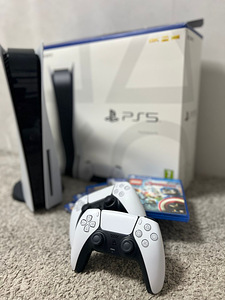 PlayStation 5(DISC) + 2 Dualsense + 5 Игр (1 фото из 6)