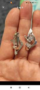 СЕРЕБРЯНЫЕ СЕРЕЖКИ (2 фото из 8)