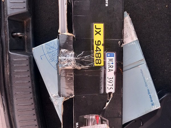 Рамка номера с камерой