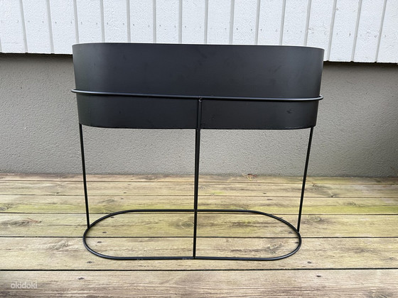 Металлическое кашпо, H&M Home, черное