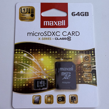 Maxell X-Series microSDXC 64GB Card Class 10