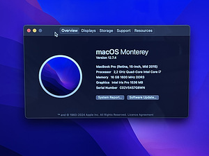 Apple Macbook Pro Retina 256GB/16GB (15-дюймовый, середина 2 (3 фото из 3)
