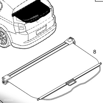 Opel Signum pagasiruumi kate