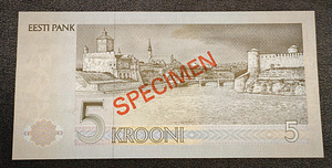 Eesti Kroon 1-500 , AA000000 seeria - proov (6 foto / 10)