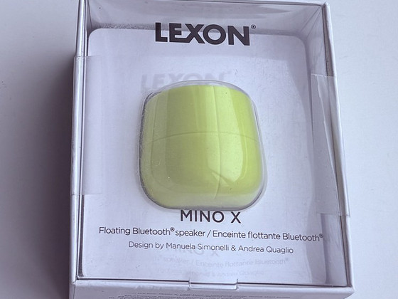 Lexon Mino X Floating Bluetooth speaker Yellow / Black