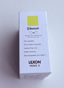 Lexon Mino X Floating Bluetooth speaker Yellow / Black (4 foto / 10)