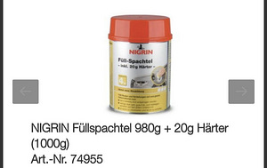 Шпатлевка Nigrin 980г (4 фото из 4)