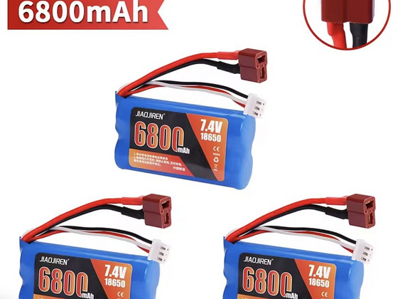 6800Mah аккумуляторная батарея для WLtoys, 7,4V, 3 tk