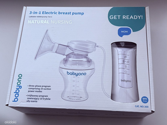 BabyOno Natural Nursing 3-in-1 Electric Breast Pump