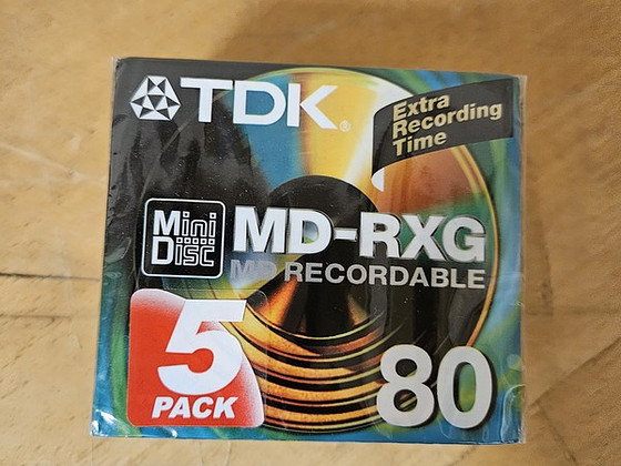 5x TDK Md-rxg & Green MD Minidisc 80