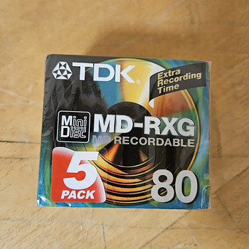 5x TDK Md-rxg & Green MD Minidisc 80