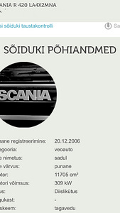 Scania varuosade jaoks (7 foto / 8)