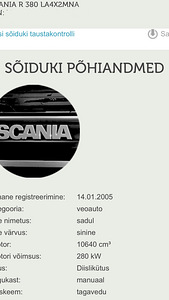Scania varuosade jaoks (10 foto / 10)