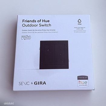 Senic Friends of Hue Outdoor Switch , Black