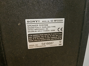 Sony SS-MFS500H põranda kõlarid. (5 foto / 5)