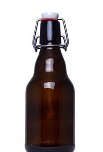 Tume klaaspudel 1L traatkorgiga , 10 tk komplekt (2 foto / 5)
