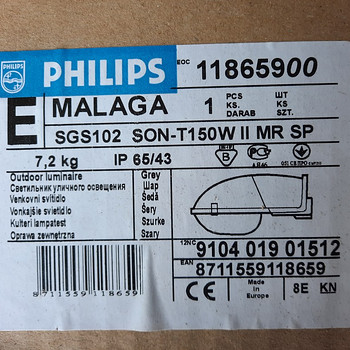 Tänavavalgusti Philips Malaga SGS102 150W