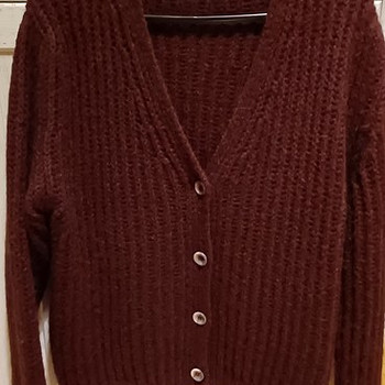 Müüa veinipunane soe ja pehme kampsun nr 42-44
